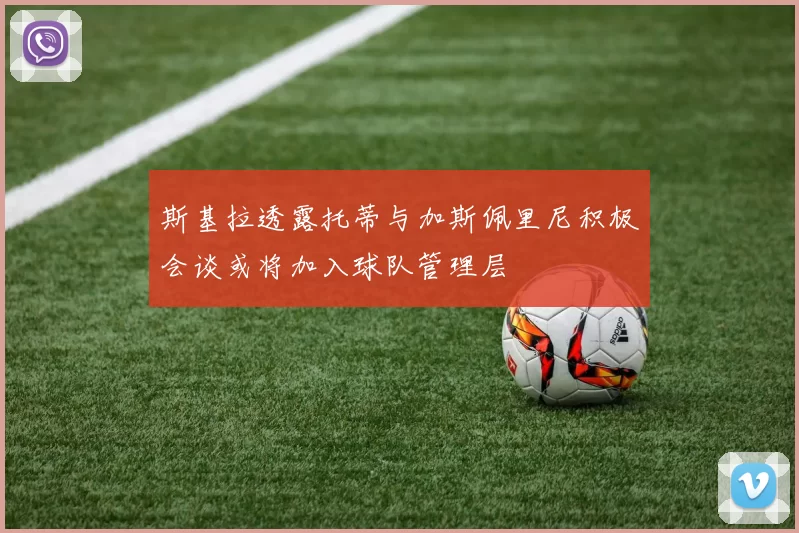 斯基拉透露托蒂与加斯佩里尼积极会谈或将加入球队管理层